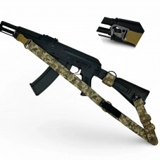 Ремень оружейный RAGNAROK одно/двухточечный с дополнительным креплением TYR carbine Пиксель