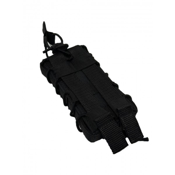 Одинарный штурмовой подсумок для магазинов АК на системе Molle МК Черный - 3577676 Одинарный штурмовой подсумок для магазинов АК на системе Molle МК Черный - 3577676