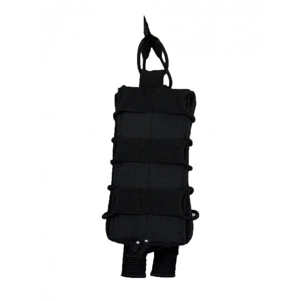 Одинарный штурмовой подсумок для магазинов АК на системе Molle МК Черный - 3577676