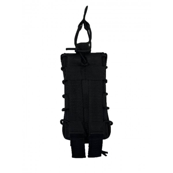 Одинарный штурмовой подсумок для магазинов АК на системе Molle МК Черный - 3577676 Одинарный штурмовой подсумок для магазинов АК на системе Molle МК Черный - 3577676