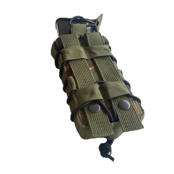 Одинарный штурмовой подсумок для магазинов АК пластиковые вставки на кнопках МК Мультикам - 3577671 Одинарный штурмовой подсумок для магазинов АК пластиковые вставки на кнопках МК Мультикам - 3577671