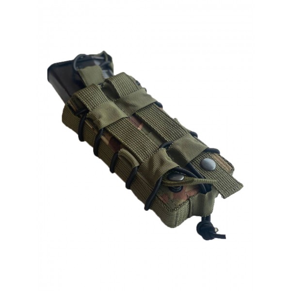Одинарный штурмовой подсумок для магазинов АК пластиковые вставки на кнопках МК Мультикам - 3577671 Одинарный штурмовой подсумок для магазинов АК пластиковые вставки на кнопках МК Мультикам - 3577671