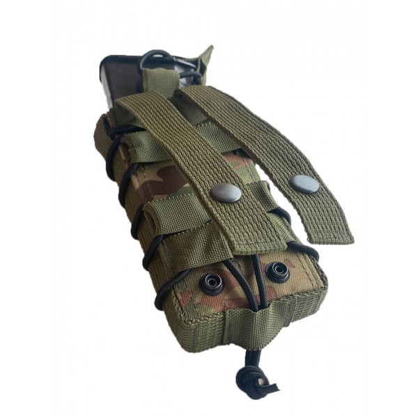 Одинарный штурмовой подсумок для магазинов АК пластиковые вставки на кнопках МК Мультикам - 3577671 Одинарный штурмовой подсумок для магазинов АК пластиковые вставки на кнопках МК Мультикам - 3577671