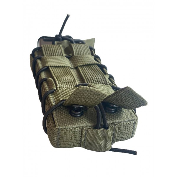 Одинарный штурмовой подсумок для магазинов АК пластиковые вставки на кнопках МК Олива - 3577670 Одинарный штурмовой подсумок для магазинов АК пластиковые вставки на кнопках МК Олива - 3577670
