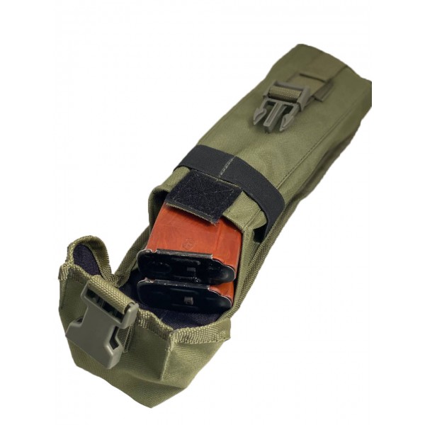 Підсумок для двох магазинів РПК закритого типу на фастексі на системі Molle МК Олива - 3577668 Підсумок для двох магазинів РПК закритого типу на фастексі на системі Molle МК Олива - 3577668