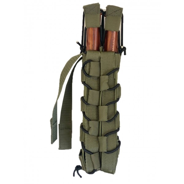 Двойной подсумок для магазинов РПК открытого типа с пластиковыми вставками система Molle МК Олива - 3577666 Двойной подсумок для магазинов РПК открытого типа с пластиковыми вставками система Molle МК Олива - 3577666