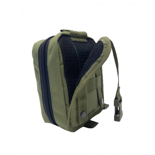 Підсумок під Аптечку з відкидною спинкою на кнопках МК Олива - 3577665 Підсумок під Аптечку з відкидною спинкою на кнопках МК Олива - 3577665