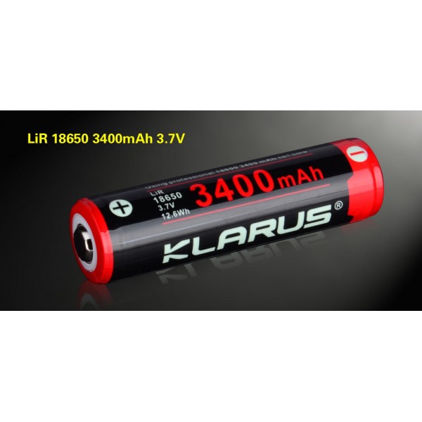 Аккумулятор 18650BAT-34 (3400 mAh) Klarus Black - 3577662 Аккумулятор 18650BAT-34 (3400 mAh) Klarus Black - 3577662