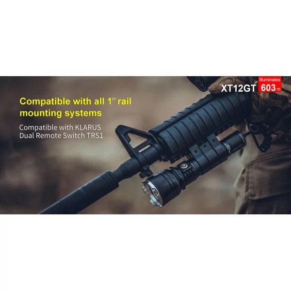 Ліхтар тактичний XT12GT Hunting Kit Klarus Black - 3577653 Ліхтар тактичний XT12GT Hunting Kit Klarus Black - 3577653
