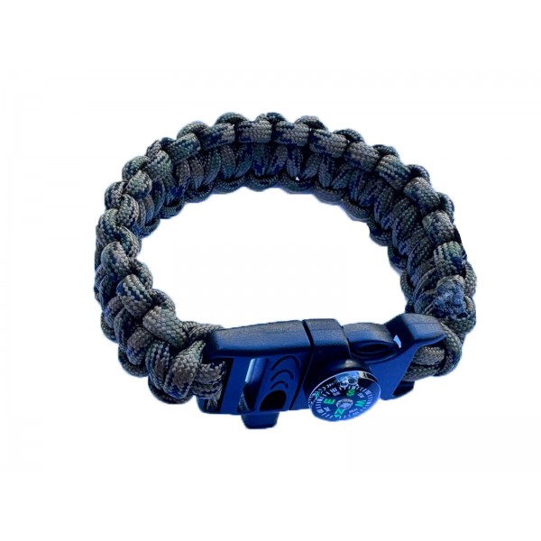 Браслет з паракорду з компасом Камуфляж - 3577633