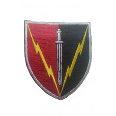 Шеврон Легенда ВСУ Главный информационно-телекоммуникационный узел А0351 Красно-черный (размер 7х8 см)