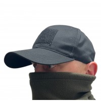 Кепка бейсболка для полиции под шеврон ТТХ черная