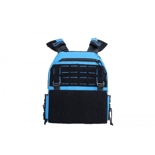 Плитоноска uaBRONIK (Plate Carrier) Открытого типа для прессы и волонтеров Light Marine Blue 3 класс защиты - 3577459