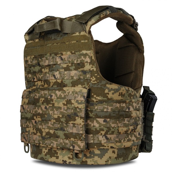 Плитоноска Warmor Gen.4 с быстрым сбросом, 4 подсумка (пиксель, 2 класс) - 3581185 Плитоноска Warmor Gen.4 с быстрым сбросом, 4 подсумка (пиксель, 2 класс) - 3581185