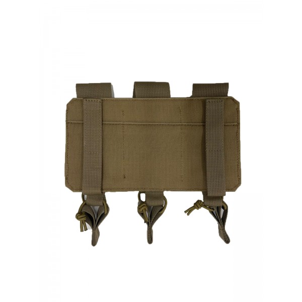 Тройной эластичный подсумок к плитоноске uaBronik Койот - 3577441