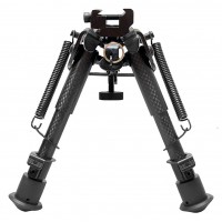 Сошки Buvele Carbon Bipod на антабку (высота 15.2 - 22.9 см) с переходником на Weaver/Picatinny