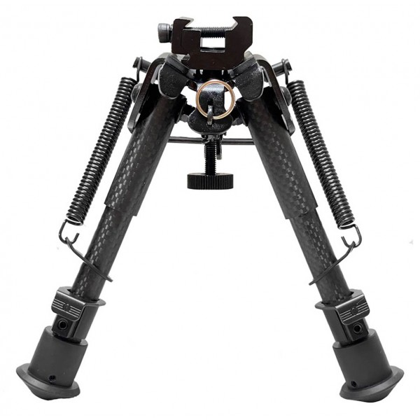 Сошки Buvele Carbon Bipod на антабку (висота 15.2 - 22.9 см) з перехідником на Weaver/Picatinny - 3577426