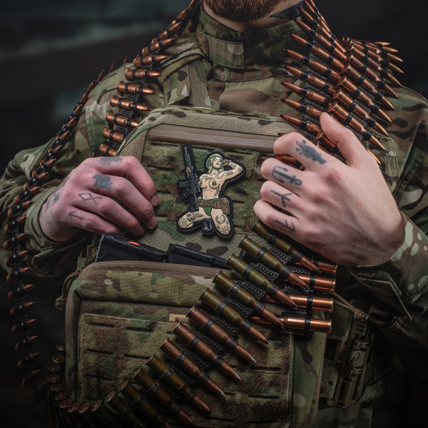 M-Tac нашивка Tactical girl №1 tattoo Руна PVC Grey - 51116111 M-Tac нашивка Tactical girl №1 tattoo Руна PVC Grey - 51116111