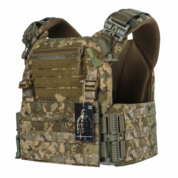 Плитоноска Warmor Gen.3 із системою швидкого скидання (без підсумків) Піксель 5 класс защиты - 3581183