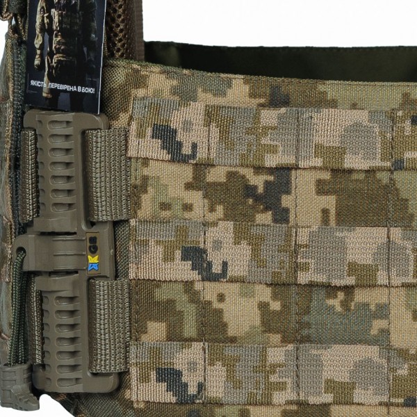 Плитоноска Warmor Gen.3 с системой быстрого сброса (без подсумков) Пиксель 2 класс защиты - 3581180 Плитоноска Warmor Gen.3 с системой быстрого сброса (без подсумков) Пиксель 2 класс защиты - 3581180