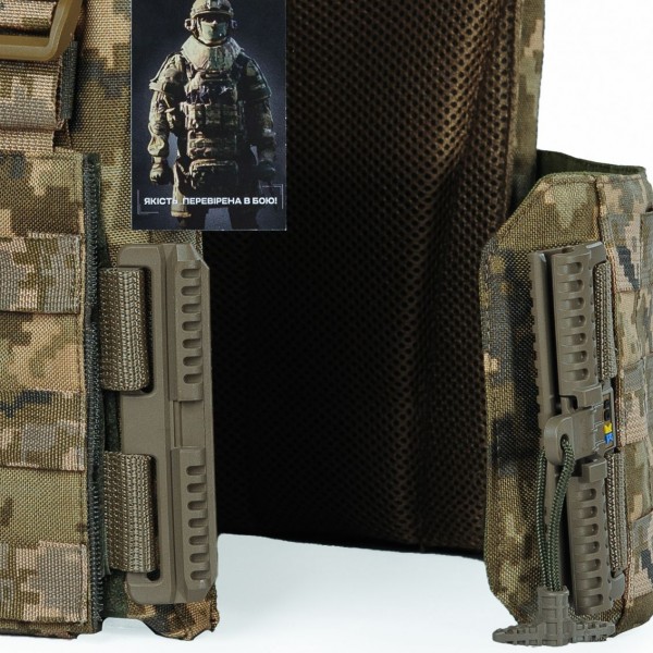 Плитоноска Warmor Gen.3 с системой быстрого сброса (без подсумков) Пиксель 2 класс защиты - 3581180 Плитоноска Warmor Gen.3 с системой быстрого сброса (без подсумков) Пиксель 2 класс защиты - 3581180