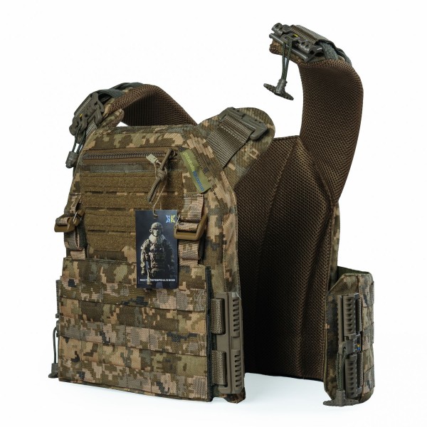 Плитоноска Warmor Gen.3 с системой быстрого сброса (без подсумков) Пиксель 2 класс защиты - 3581180 Плитоноска Warmor Gen.3 с системой быстрого сброса (без подсумков) Пиксель 2 класс защиты - 3581180