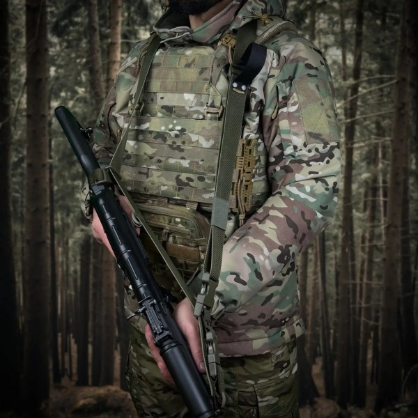 Ремень оружейный трехточечный RAGNAROK Hel sling Олива - 3577253 Ремень оружейный трехточечный RAGNAROK Hel sling Олива - 3577253