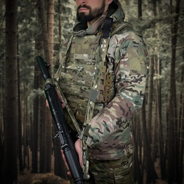 Ремень оружейный трехточечный RAGNAROK Hel sling Мультикам - 3577252 Ремень оружейный трехточечный RAGNAROK Hel sling Мультикам - 3577252