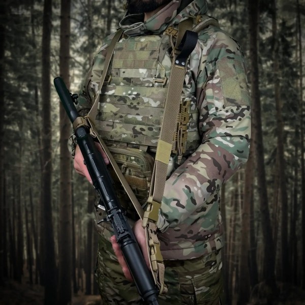 Ремень оружейный трехточечный RAGNAROK Hel sling Койот - 3577251 Ремень оружейный трехточечный RAGNAROK Hel sling Койот - 3577251