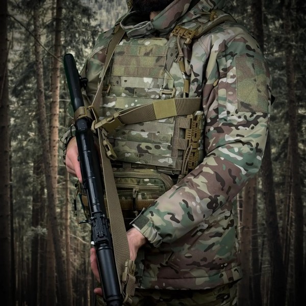 Ремень оружейный трехточечный RAGNAROK Hel sling Койот - 3577251 Ремень оружейный трехточечный RAGNAROK Hel sling Койот - 3577251