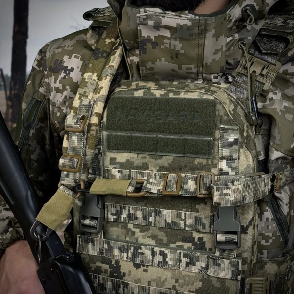 Ремень оружейный RAGNAROK одно/двухточечный с широким наплечником RAGNARR Пиксель - 3577235 Ремень оружейный RAGNAROK одно/двухточечный с широким наплечником RAGNARR Пиксель - 3577235