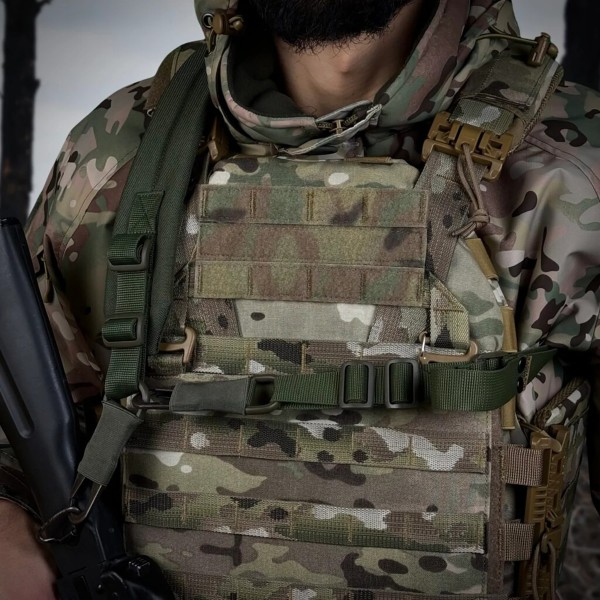 Ремінь збройовий RAGNAROK одно/двоточковий з широким наплічником RAGNARR Олива - 3577234 Ремінь збройовий RAGNAROK одно/двоточковий з широким наплічником RAGNARR Олива - 3577234