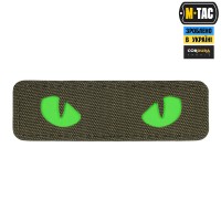 M-Tac нашивка Cat Eyes Laser Cut Ranger Green/Green/GID