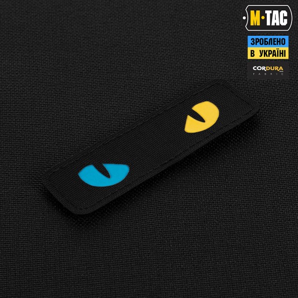 M-Tac нашивка Cat Eyes Laser Cut Black/Yellow/Blue/GID - 51494992