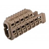 Цевье DLG Tactical (DLG-136) для АК-47/74 с планкой Picatinny + слоты M-LOK (полимер) койот