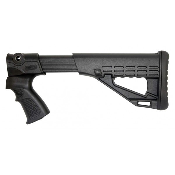 Телескопічний приклад DLG Tactical TBS Solid (DLG-083) для помпових рушниць Remington, Mossberg, Maverick (чорний) - 3577169 Телескопічний приклад DLG Tactical TBS Solid (DLG-083) для помпових рушниць Remington, Mossberg, Maverick (чорний) - 3577169