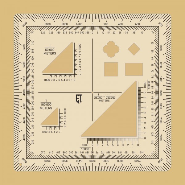 Линейка GTA NATO 125x125 (mm) - 3577088 Линейка GTA NATO 125x125 (mm) - 3577088