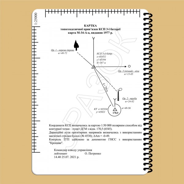 Блокнот начальника разведки дивизиона НГУ A5 - 3577066 Блокнот начальника разведки дивизиона НГУ A5 - 3577066