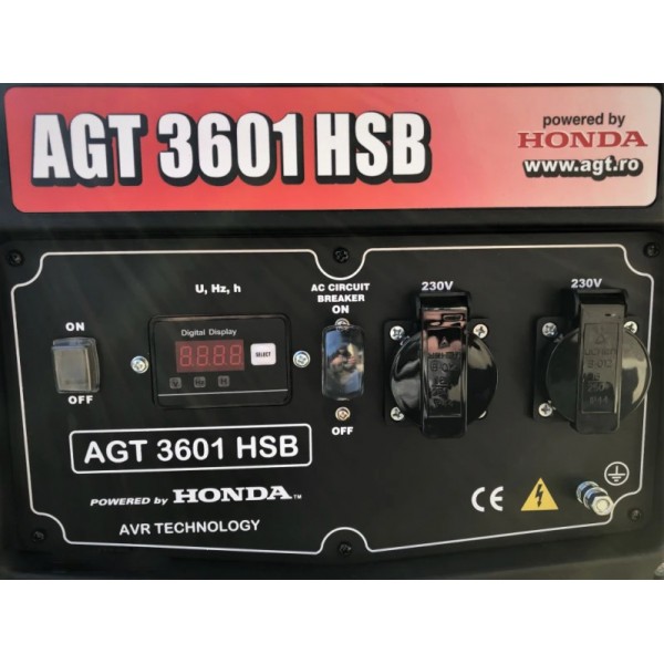 Генератор бензиновый AGT 3601 HSB TTL GX 200, 3 кВт - 3576997 Генератор бензиновый AGT 3601 HSB TTL GX 200, 3 кВт - 3576997