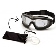 Окуляри захисні з ущільнювачем Pyramex V2G-XP + RX (clear) Anti-Fog, прозорі з діоптрійною вставкою в комплекті