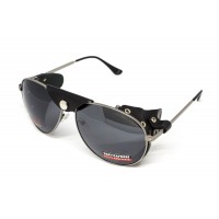 Очки защитные Global Vision Aviator-3 (gray), серые съёмным уплотнителем из синтетитечской "кожи"