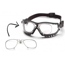 Окуляри захисні з ущільнювачем Pyramex V2G+RX (clear) Anti-Fog, прозорі окуляри з діоптрійною вставкою в комплекті