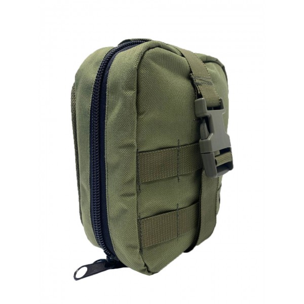 Подсумок под Аптечку с откидной спинкой на кнопках уменьшенный МК Олива - 3576983