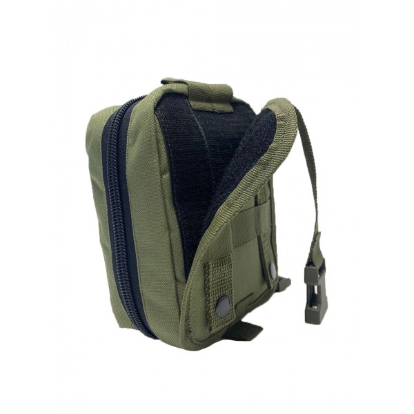 Подсумок под Аптечку с откидной спинкой на кнопках уменьшенный МК Олива - 3576983 Подсумок под Аптечку с откидной спинкой на кнопках уменьшенный МК Олива - 3576983