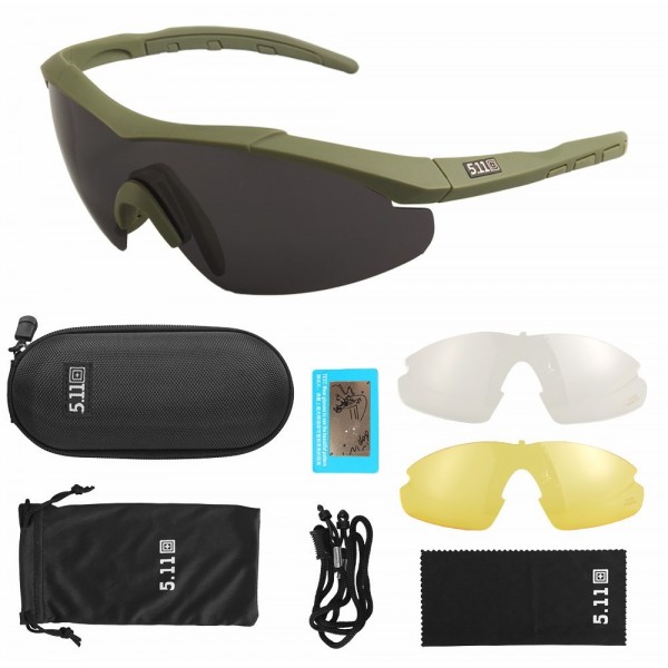 Окуляри тактичні 5.11 (з поляризацією) Олива - 3576966