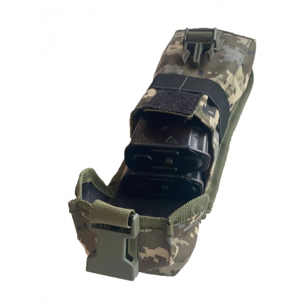 Подсумок для двух магазинов АК закрытого типа на фастексе и кнопках МК ММ-14 - 3576962 Подсумок для двух магазинов АК закрытого типа на фастексе и кнопках МК ММ-14 - 3576962