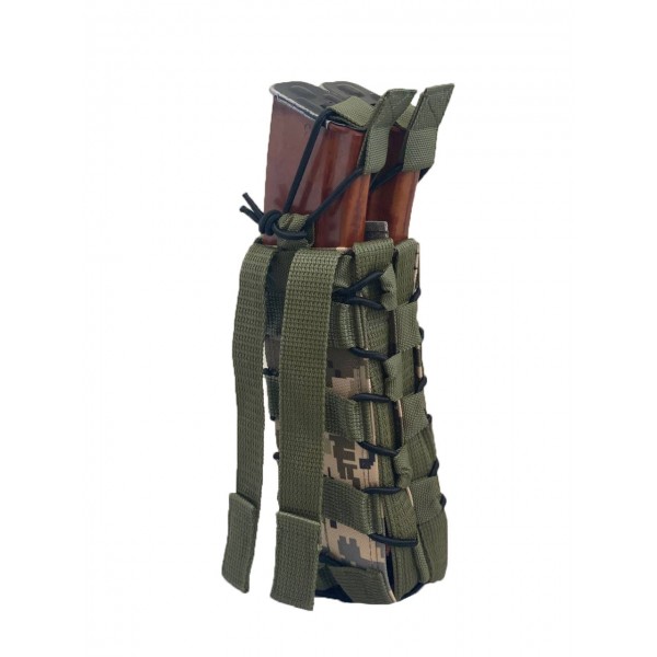 Подсумок двойной для магазинов РПК открытого типа на системе Molle МК ММ-14 - 3576911 Подсумок двойной для магазинов РПК открытого типа на системе Molle МК ММ-14 - 3576911