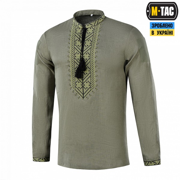 M-Tac вишиванка тактична 100% льон олива - 3576902