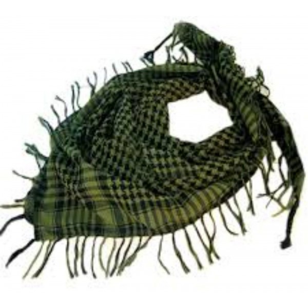 Тактический шарф-арафатка на голову и шею Черно-оливковый - 3576873