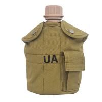 Фляга у чохлі UA з підсклянником (1л) Койот